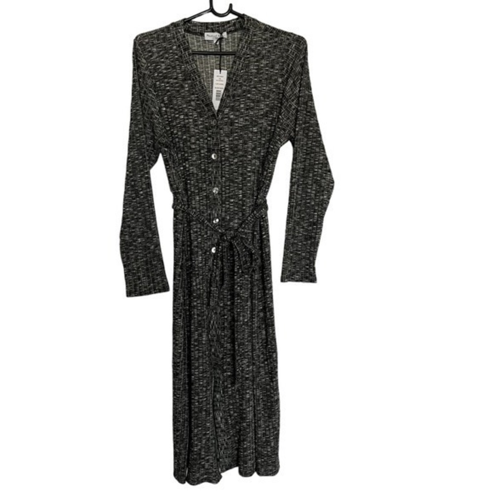 MICHAEL STARS Isa Cardigan LUXE JASPER BLACK MARL NWT 1X